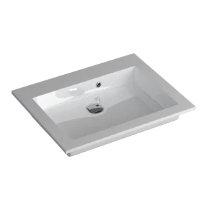 Faeber Silkstone Box 600mm Single Central Gloss Basin