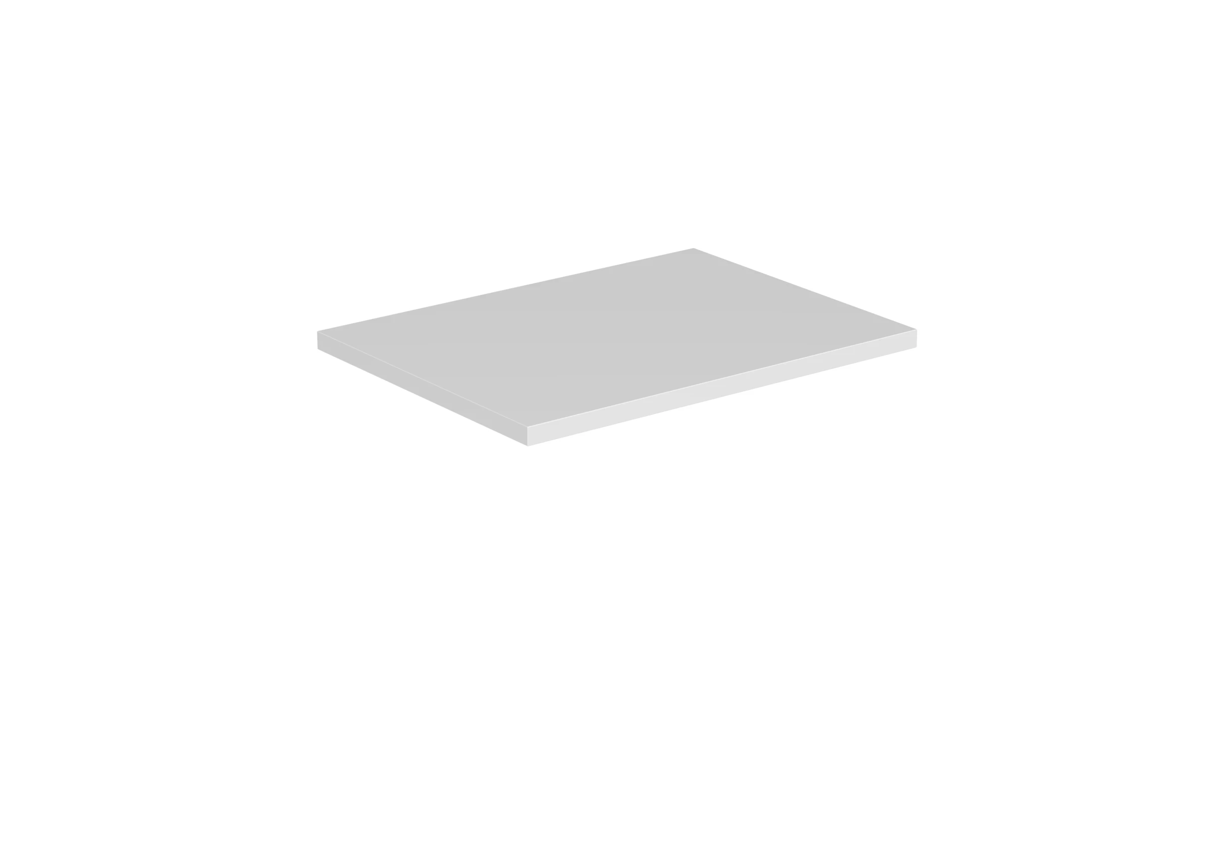 Saneux Austen 50cm Countertop - Gloss White