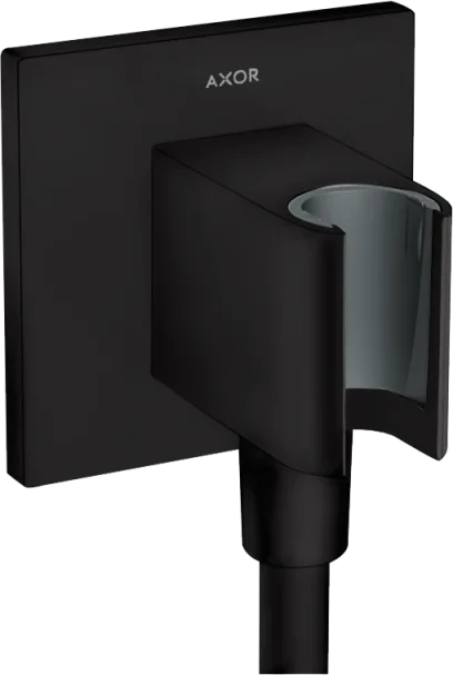Axor Showersolutions Wall Outlet 132 X 110 X 90mm Black - Matt product image - Image 1