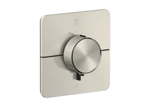 Axor Showerselect Id Thermostat For Concealed Installation Softsquare For 2 Functions Stainless Steel Optic