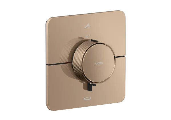 Axor Showerselect Id Thermostatic Shower Mixer Concealed 269 X 242 X 179mm Rose Gold/gold - Polished