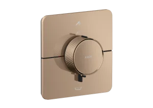 Axor Showerselect Id Thermostatic Shower Mixer Concealed 269 X 242 X 179mm Rose Gold/gold - Polished