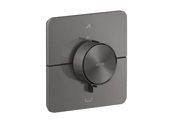 Axor Showerselect Id Thermostatic Shower Mixer Concealed 269 X 242 X 179mm Gunmetal/chrome - Brushed