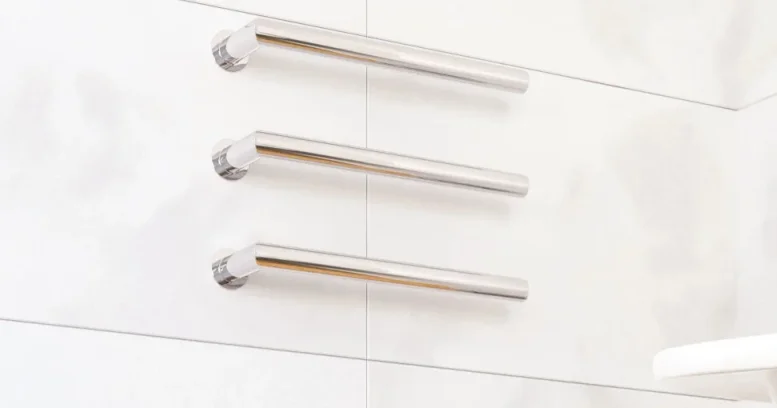 Thermosphere Heated Towel Bar Single Round 400mm product image - Image 1