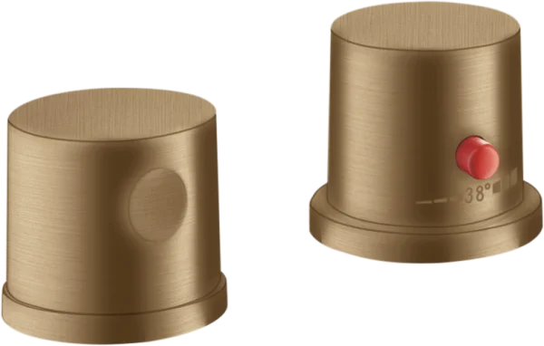 Axor Uno Thermostatic Bath Filler Concealed 130 X 110 X 87mm Bronze - Brushed