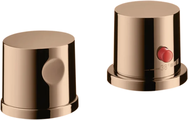 Axor Uno Thermostatic Bath Filler Concealed 130 X 110 X 87mm Rose Gold/gold - Polished