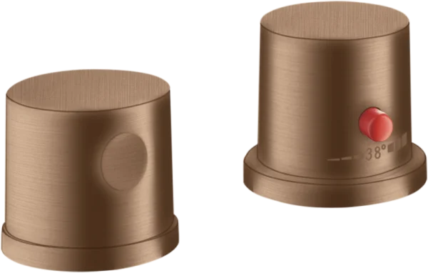 Axor Uno Thermostatic Bath Filler Concealed 130 X 110 X 87mm Rose Gold/gold - Brushed