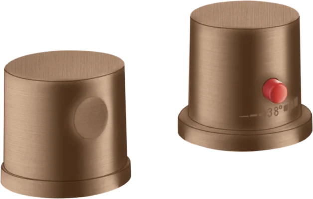 Axor Uno Thermostatic Bath Filler Concealed 130 X 110 X 87mm Rose Gold/gold - Brushed product image - Image 1