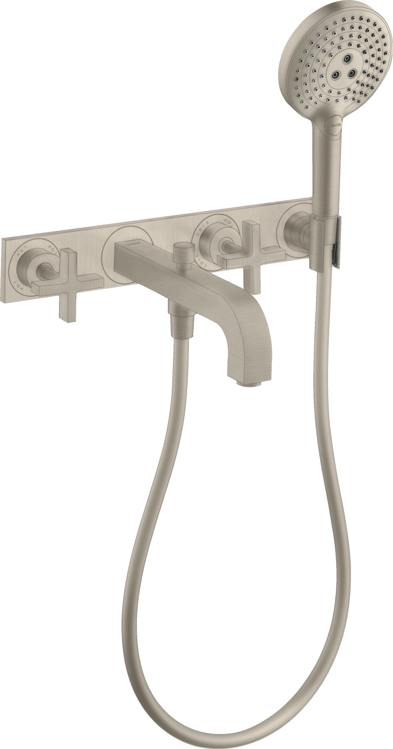 Axor Citterio Bath Mixers Concealed 504 X 263 X 128mm Nickel - Brushed