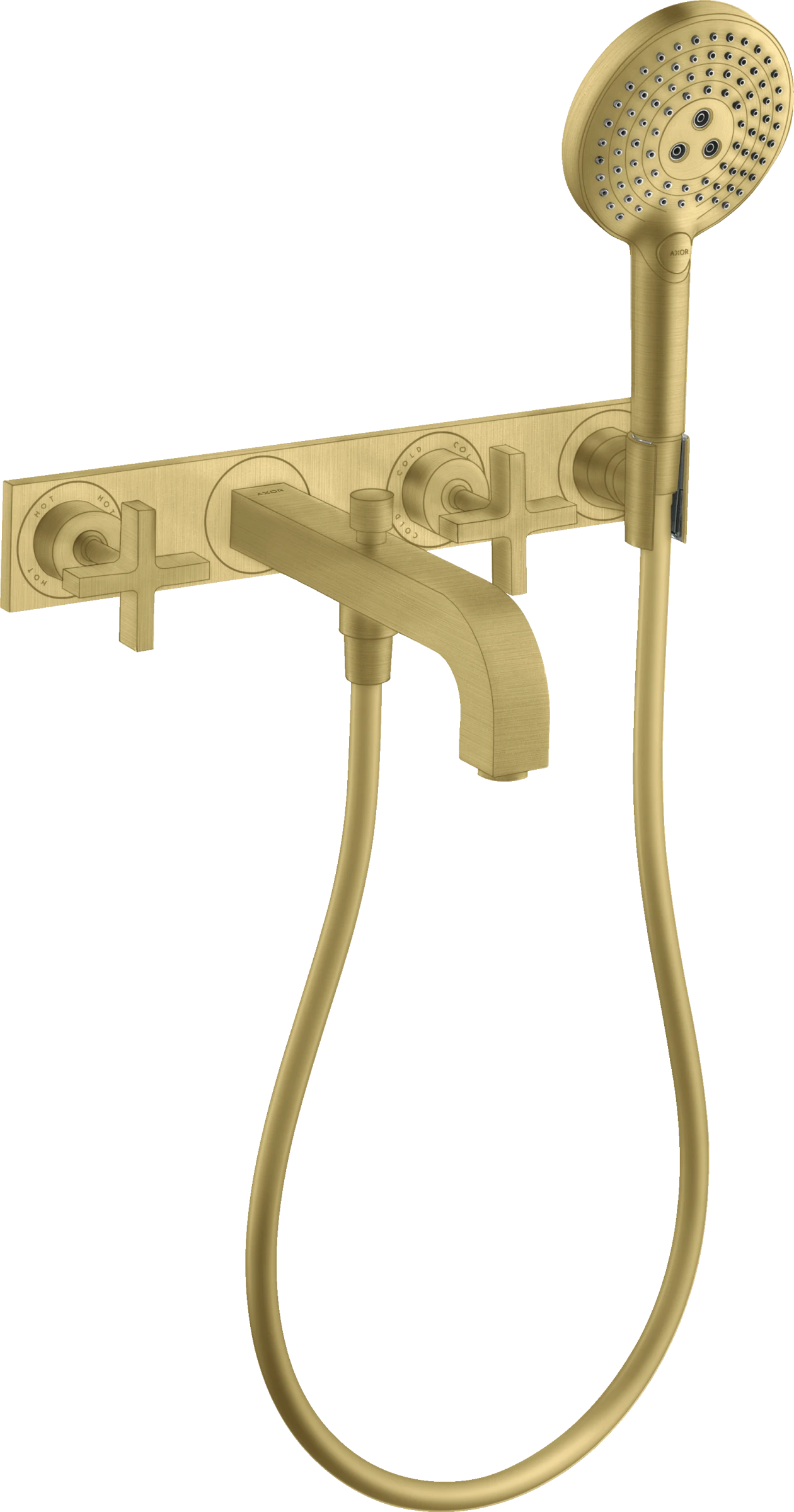 Axor Citterio Bath Mixers Concealed 504 X 263 X 128mm Brass - Brushed