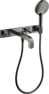 Axor Citterio Bath Mixers Concealed 504 X 263 X 128mm Gunmetal/chrome - Polished