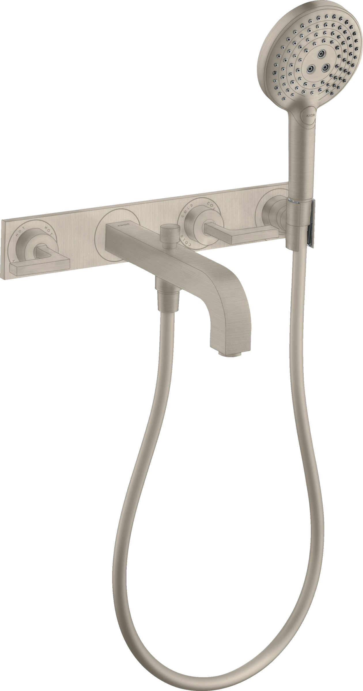Axor Citterio Bath Mixers Concealed 504 X 263 X 128mm Nickel - Brushed
