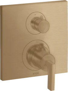 Axor Citterio Thermostatic Shower Mixer Concealed 217 X 187 X 135mm Bronze - Brushed