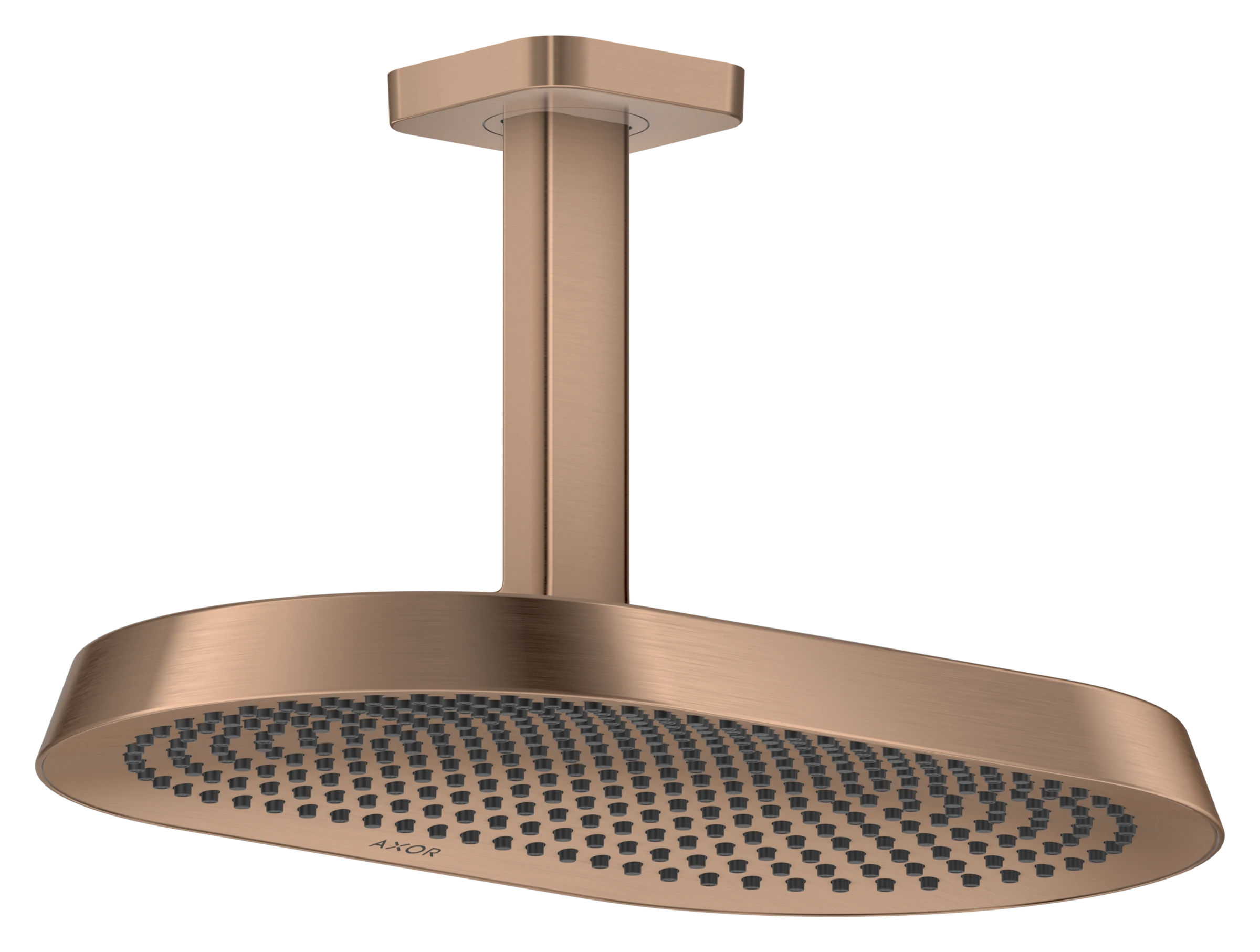 Axor Showersphere Overhead Showers 670 X 390 X 165mm Rose Gold/gold - Brushed