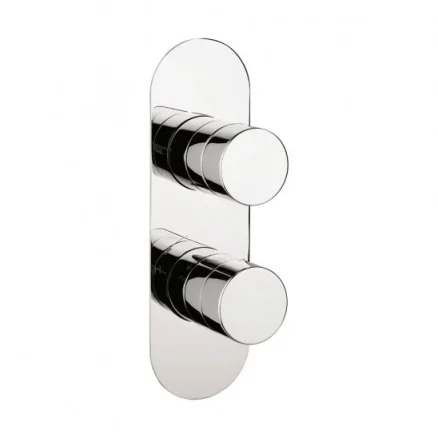 AVA (OLD CROSSWATER) Parker 1 Outlet 2 Handle Thermostatic Shower Mixer Valve Polished Chrome  product image - Image 1