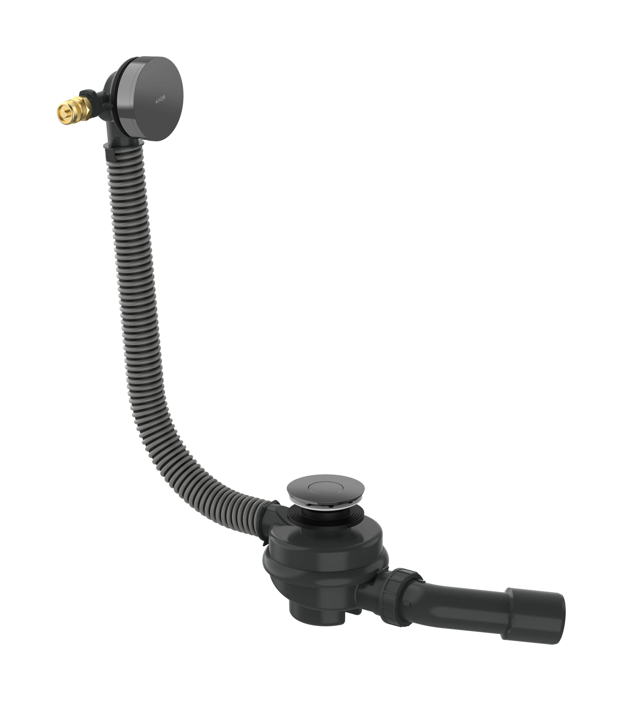 Axor Exafill Complete Set Basic Body And Finish Set With Bath Filler 501 X 263 X 128mm Gunmetal/chrome - Polished
