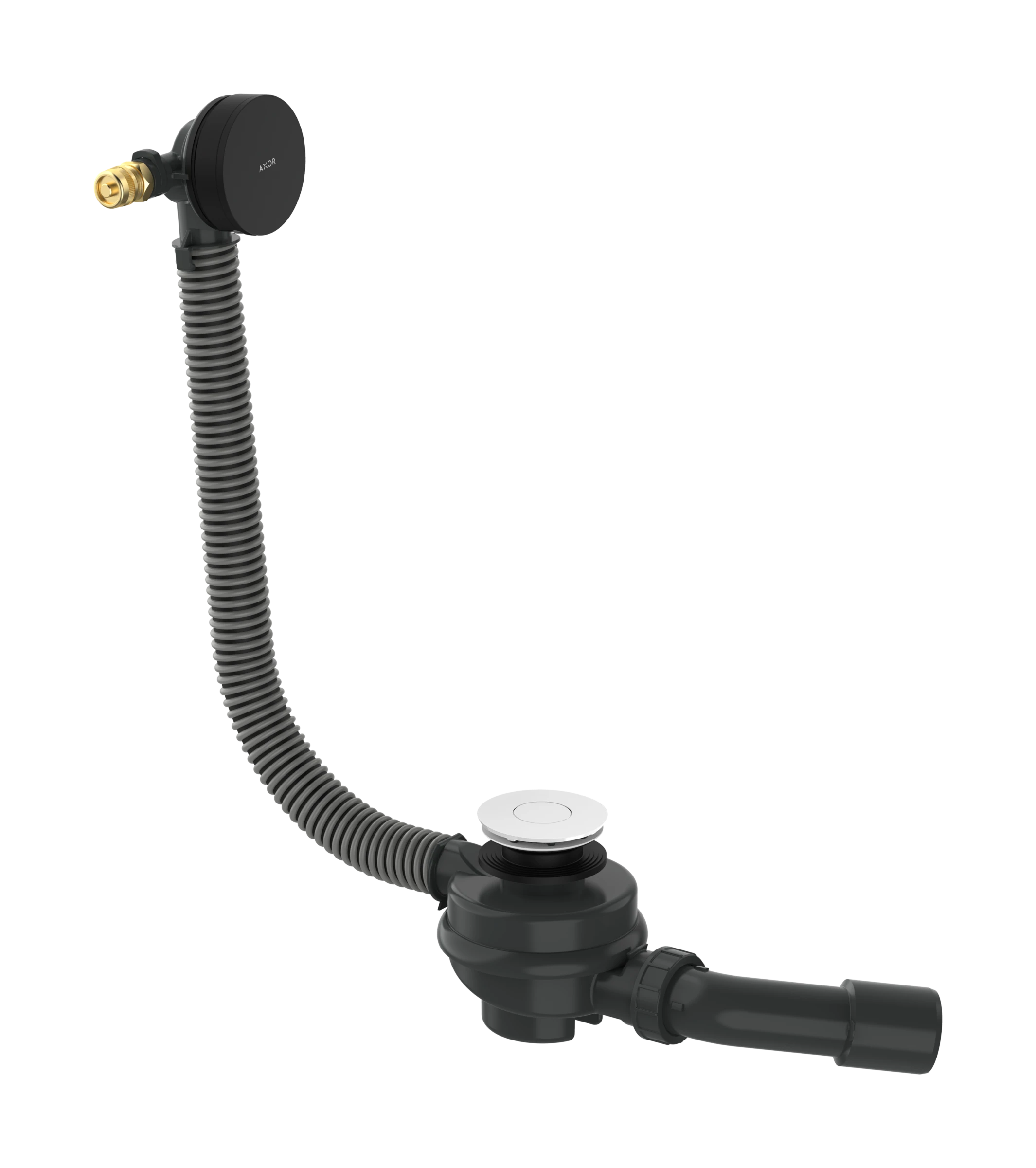 Axor Exafill Complete Set Basic Body And Finish Set With Bath Filler 501 X 263 X 128mm Black - Matt