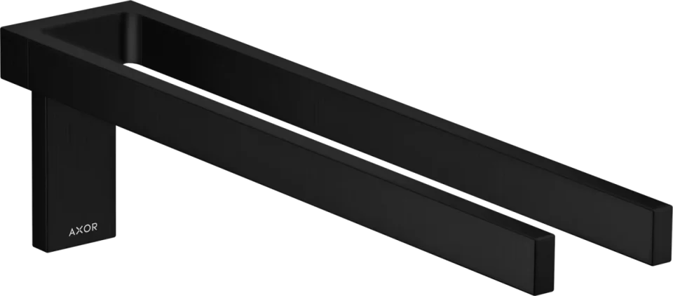 Axor Universal Rectangular Towel Holder 460 X 245 X 105mm Black - Matt product image - Image 1