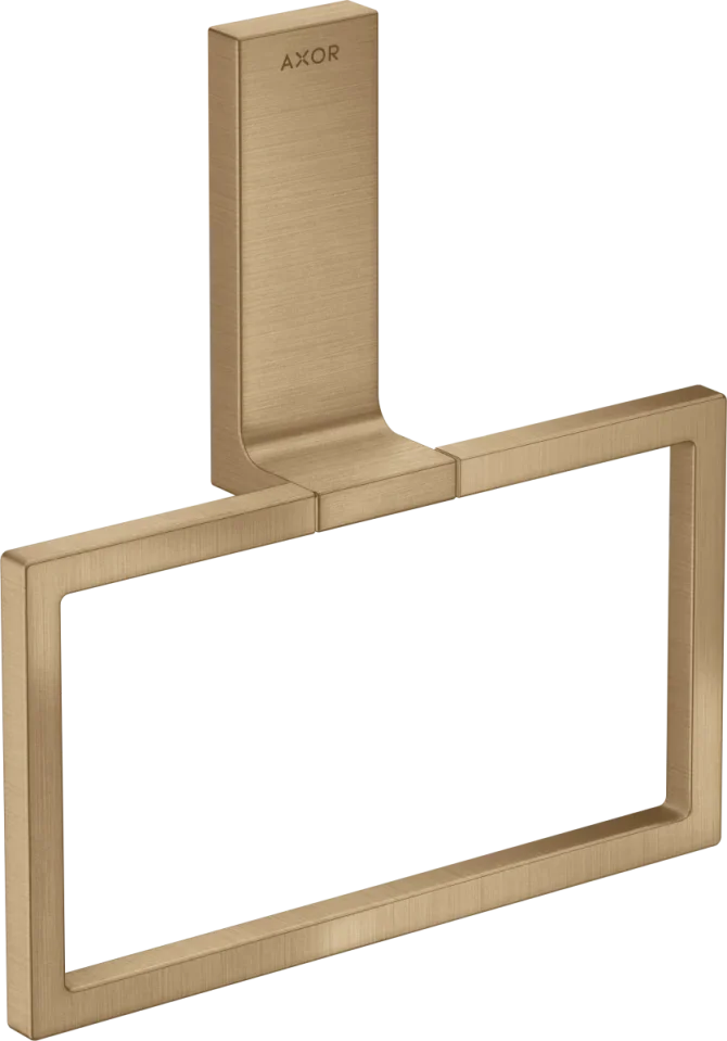Axor Universal Rectangular Towel Ring 285 X 157 X 82mm Bronze - Brushed product image - Image 1