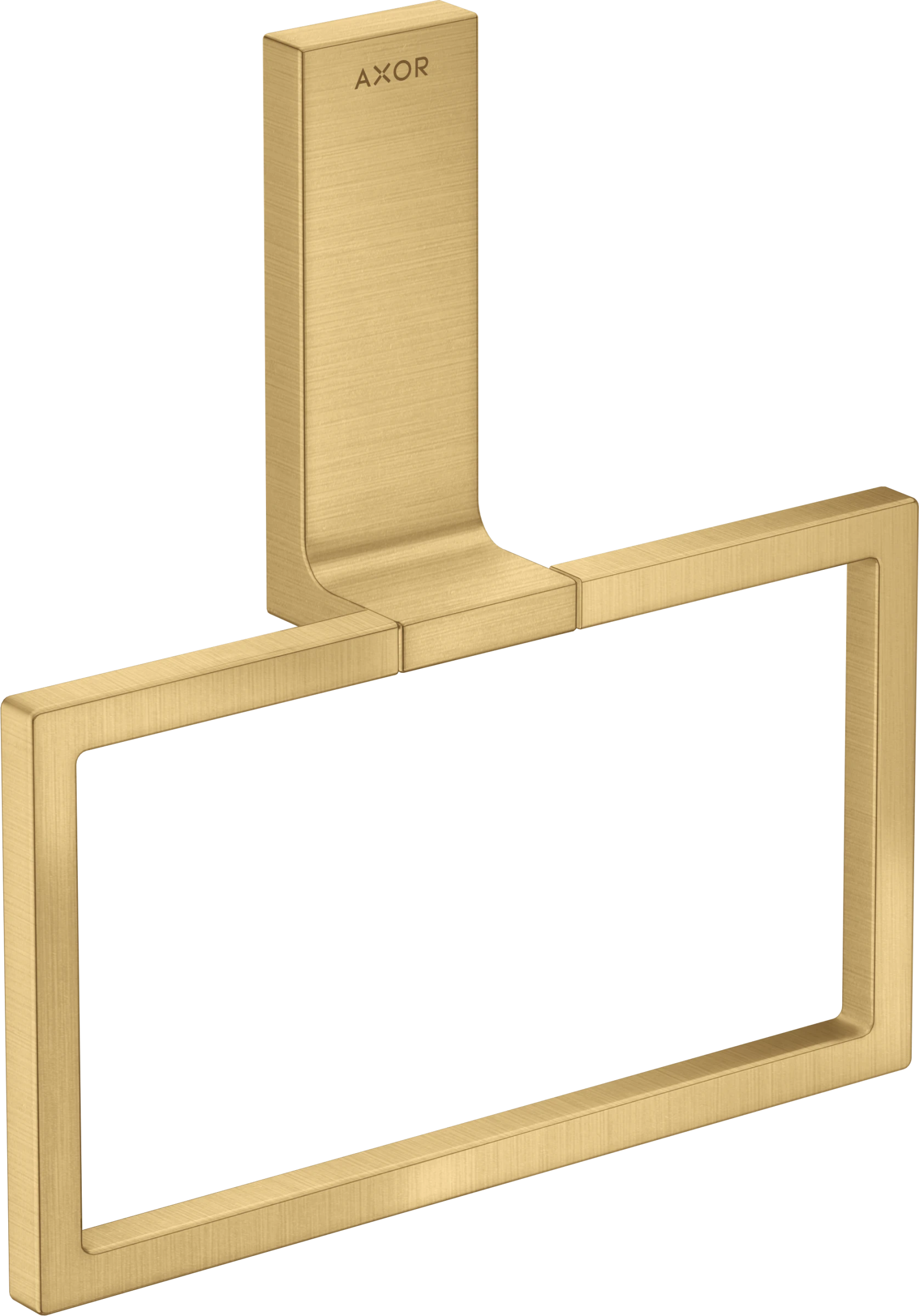 Axor Universal Rectangular Towel Ring 285 X 157 X 82mm Gold - Brushed
