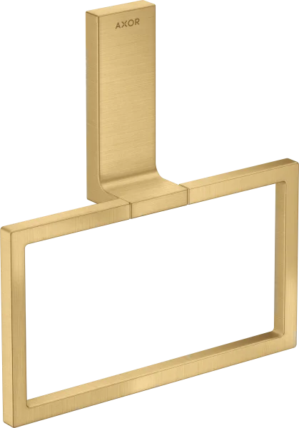Axor Universal Rectangular Towel Ring 285 X 157 X 82mm Gold - Brushed