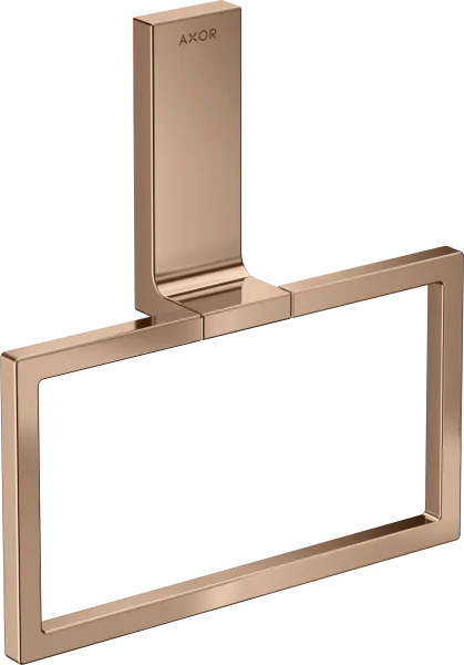 Axor Universal Rectangular Towel Ring 285 X 157 X 82mm Rose Gold/gold - Polished