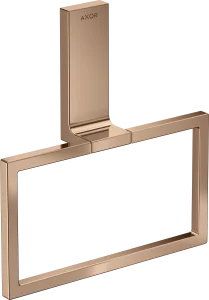Axor Universal Rectangular Towel Ring 285 X 157 X 82mm Rose Gold/gold - Polished