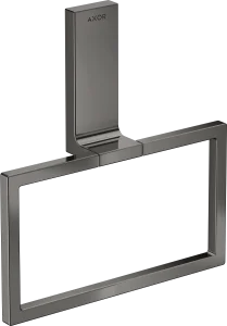 Axor Universal Rectangular Towel Ring 285 X 157 X 82mm Gunmetal/chrome - Polished