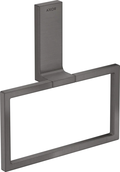 Axor Universal Rectangular Towel Ring 285 X 157 X 82mm Gunmetal/chrome - Brushed