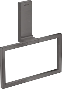 Axor Universal Rectangular Towel Ring 285 X 157 X 82mm Gunmetal/chrome - Brushed