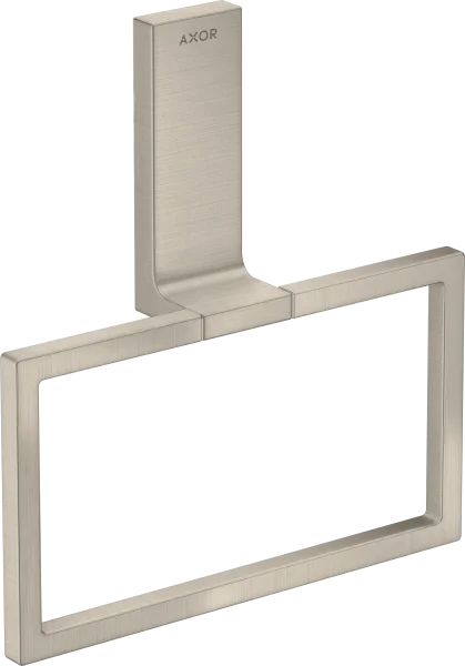 Axor Universal Rectangular Towel Ring 285 X 157 X 82mm Nickel - Brushed