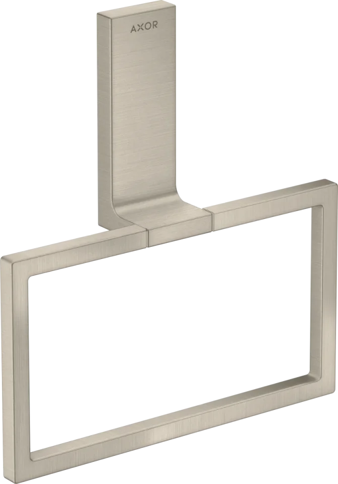 Axor Universal Rectangular Towel Ring 285 X 157 X 82mm Nickel - Brushed product image - Image 1