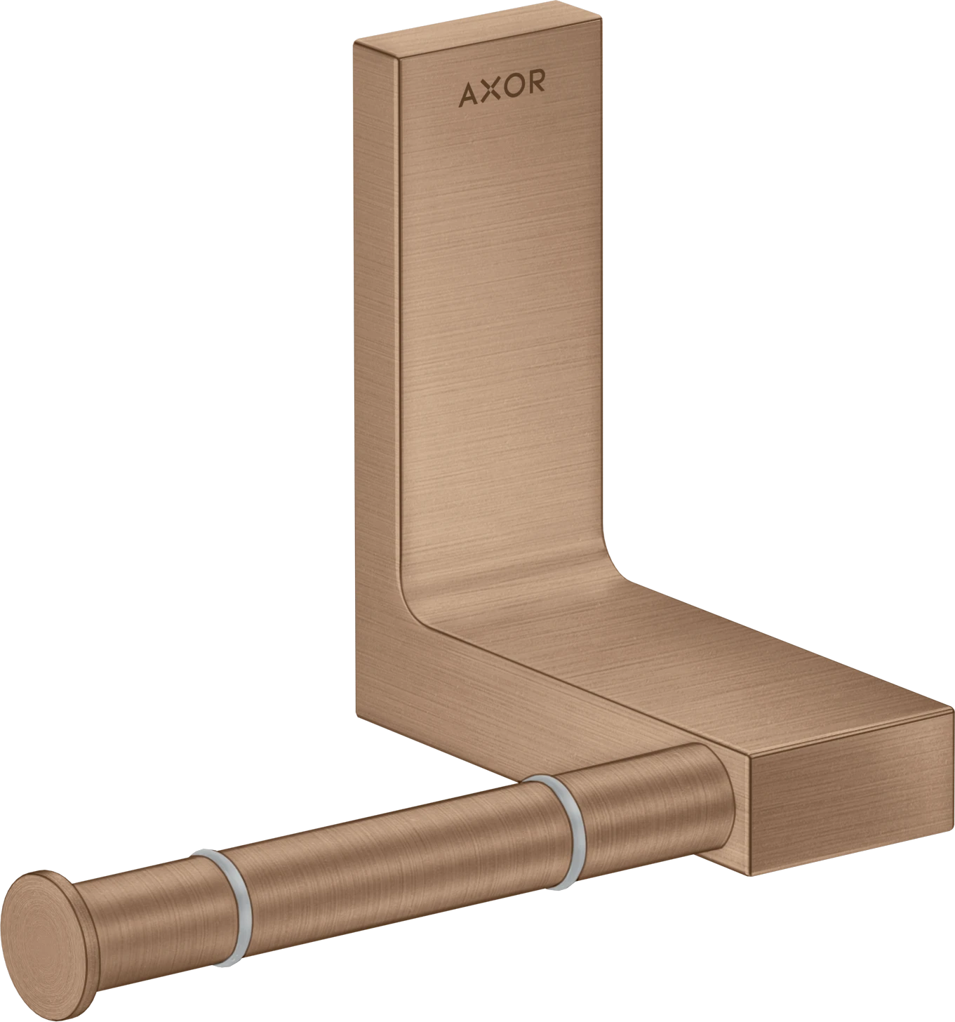 Axor Universal Rectangular Toilet Roll Holders 330 X 217 X 156mm Rose Gold/gold - Brushed