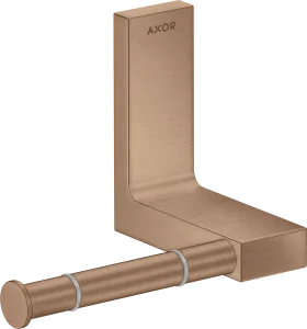 Axor Universal Rectangular Toilet Roll Holders 330 X 217 X 156mm Rose Gold/gold - Brushed