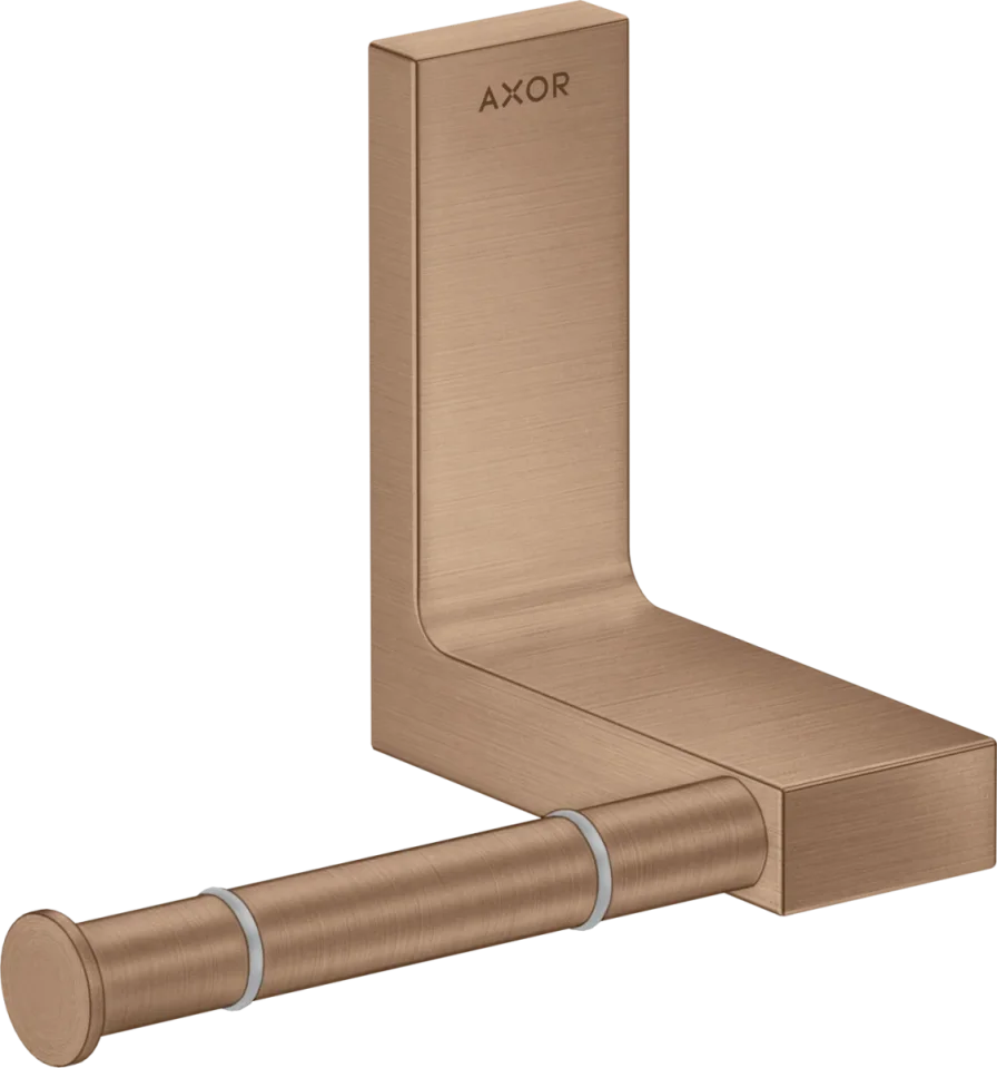 Axor Universal Rectangular Toilet Roll Holders 330 X 217 X 156mm Rose Gold/gold - Brushed product image - Image 1