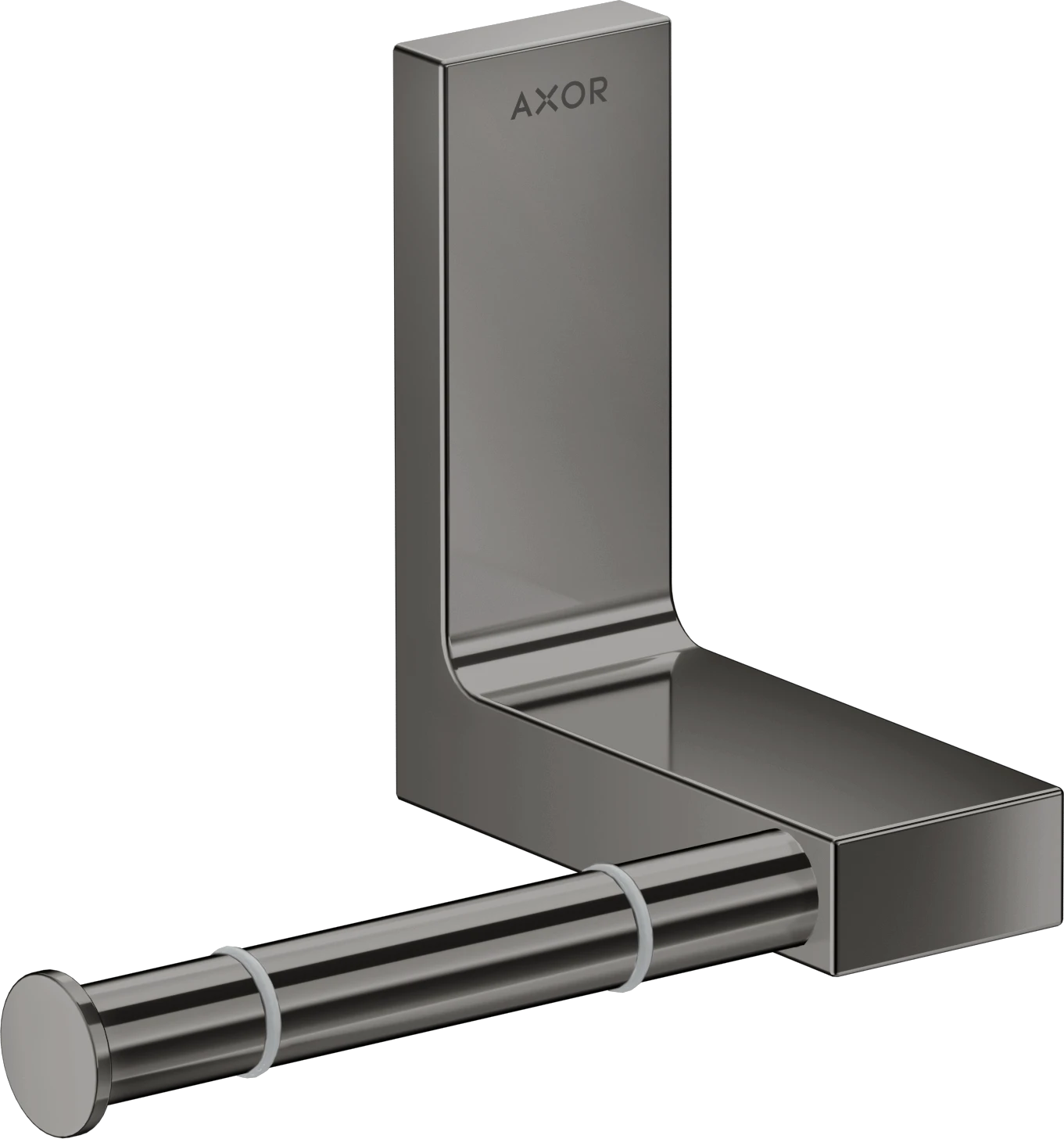 Axor Universal Rectangular Toilet Roll Holders 330 X 217 X 156mm Gunmetal/chrome - Polished