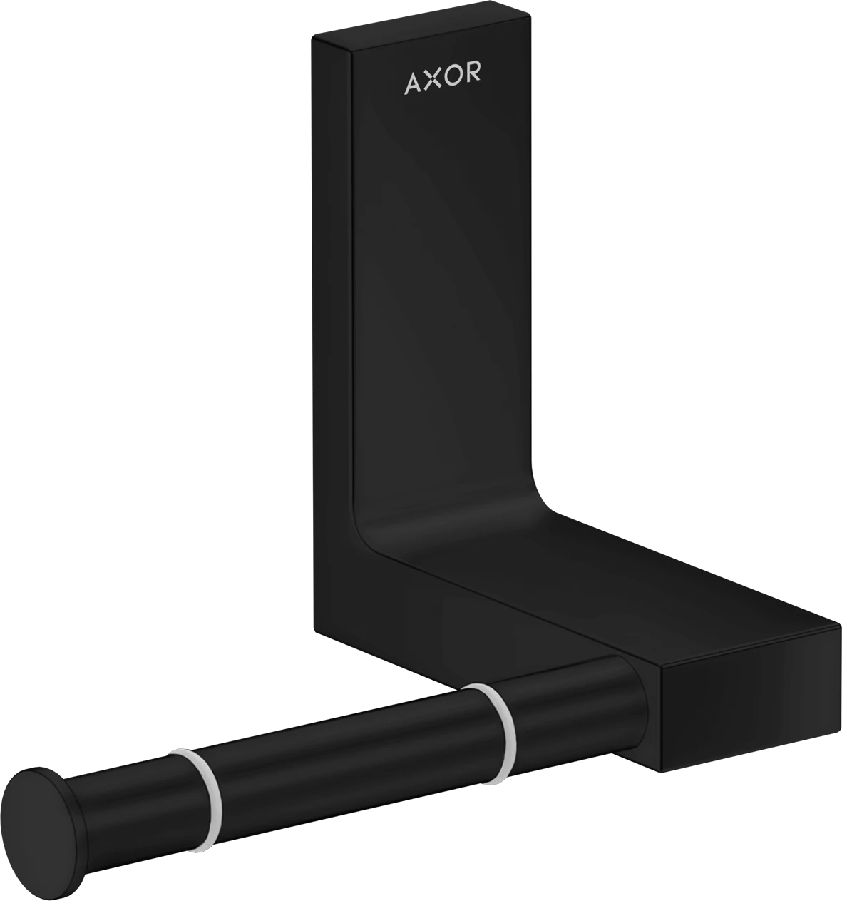 Axor Universal Rectangular Toilet Roll Holders 330 X 220 X 165mm Black - Matt