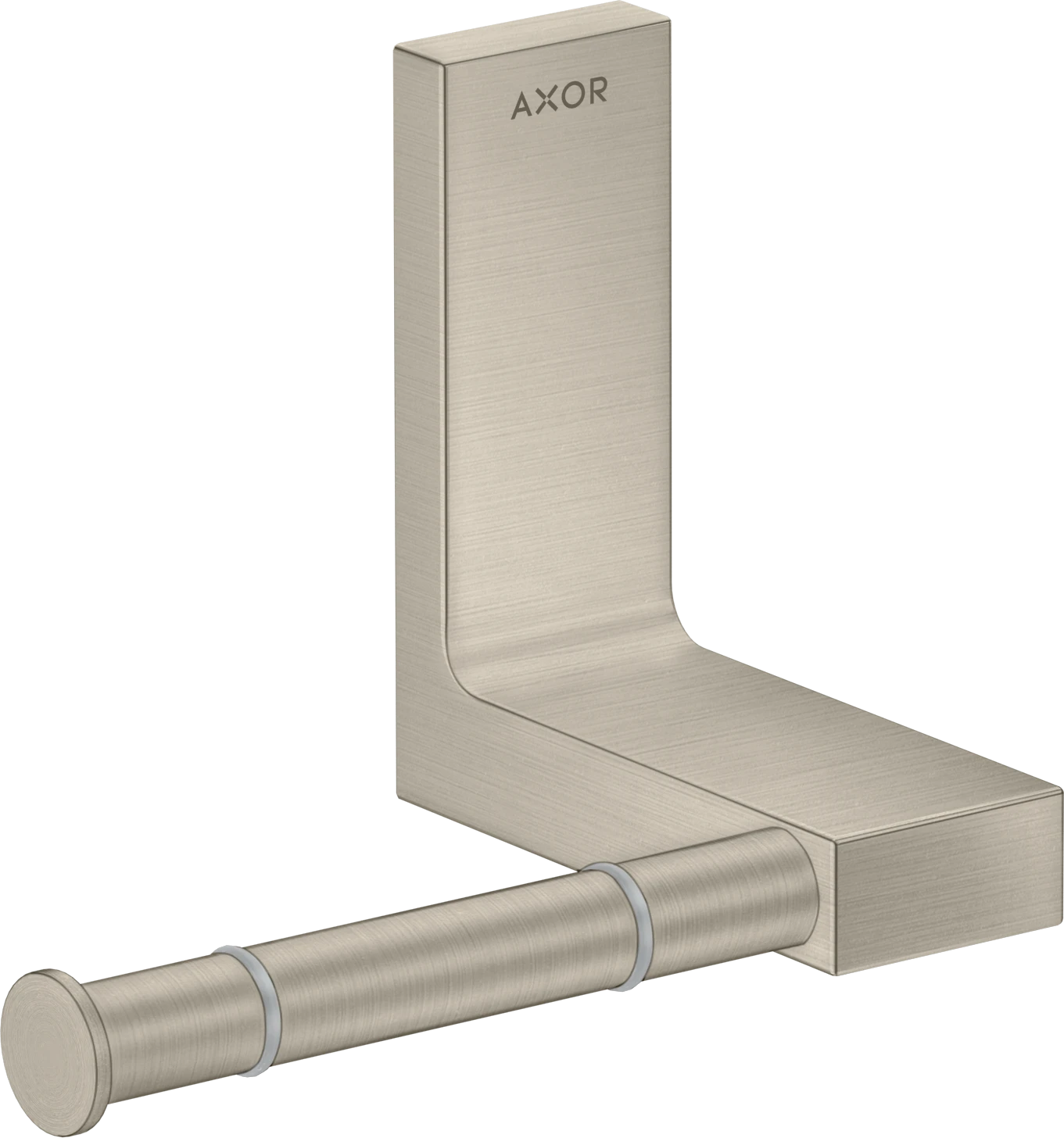 Axor Universal Rectangular Toilet Roll Holders 330 X 217 X 156mm Nickel - Brushed
