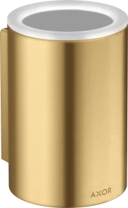 Axor Universal Circular Tooth Brush Tumbler 256 X 163 X 102mm Gold - Brushed