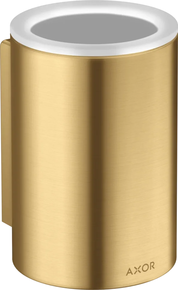 Axor Universal Circular Tooth Brush Tumbler 256 X 163 X 102mm Gold - Brushed product image - Image 1