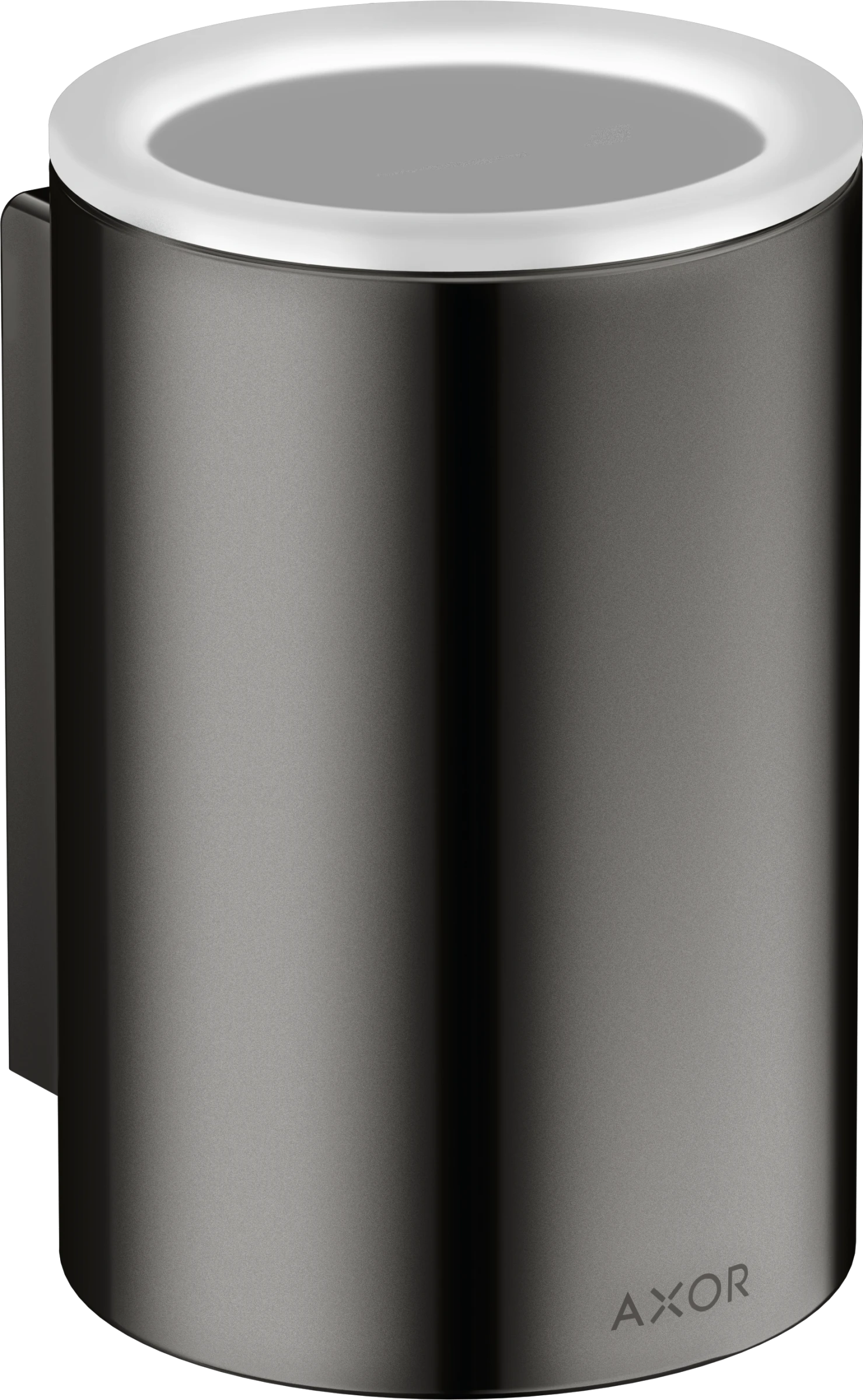 Axor Universal Circular Tooth Brush Tumbler 256 X 163 X 102mm Gunmetal/chrome - Polished