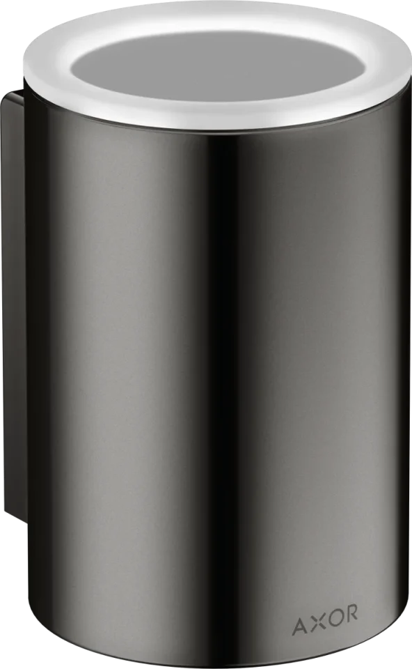 Axor Universal Circular Tooth Brush Tumbler 256 X 163 X 102mm Gunmetal/chrome - Polished product image - Image 1