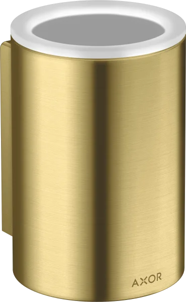 Axor Universal Circular Tooth Brush Tumbler 256 X 163 X 102mm Brass - Brushed