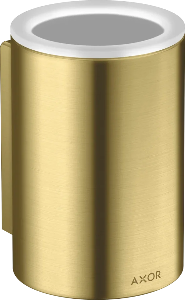 Axor Universal Circular Tooth Brush Tumbler 256 X 163 X 102mm Brass - Brushed product image - Image 1