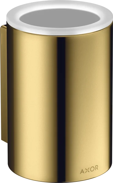 Axor Universal Circular Tooth Brush Tumbler 256 X 163 X 102mm Gold - Polished