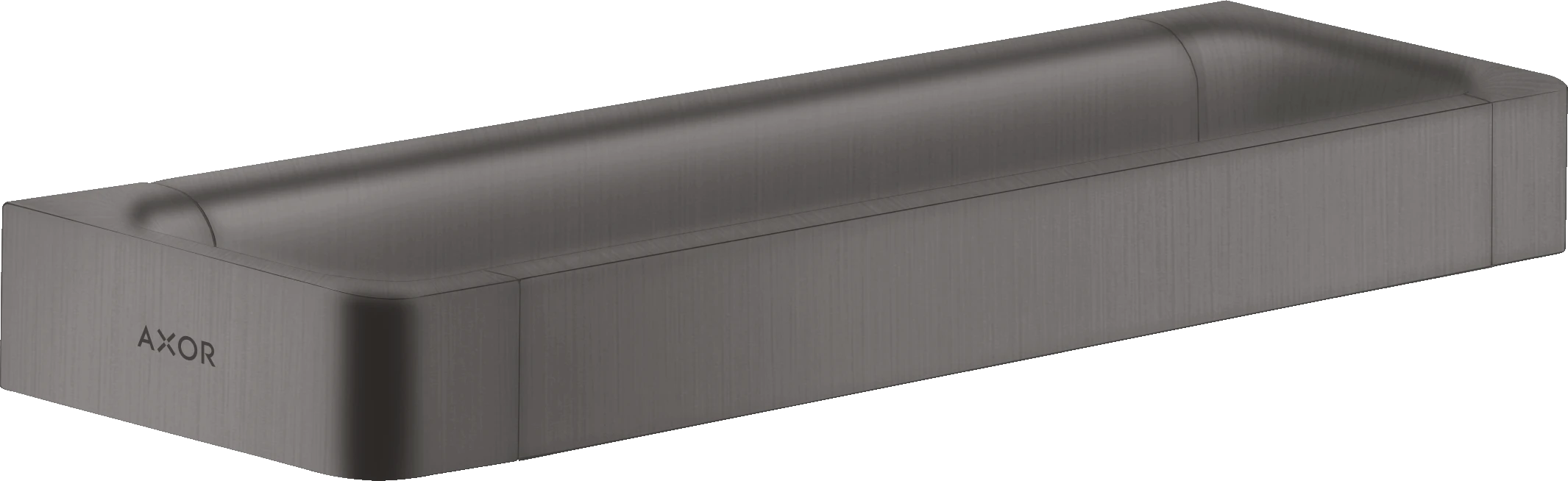 Axor Universal Softsquare Grab Rails 446 X 106 X 49mm Gunmetal/chrome - Brushed