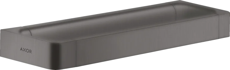 Axor Universal Softsquare Grab Rails 446 X 106 X 49mm Gunmetal/chrome - Brushed product image - Image 1