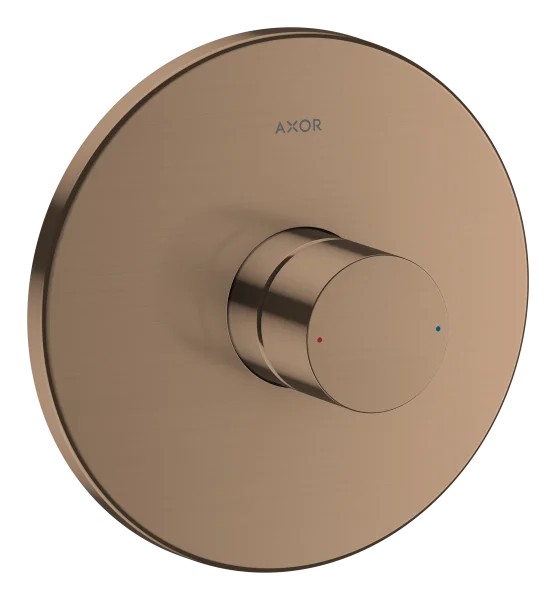 Axor Uno Shower Mixers Concealed 220 X 180 X 130mm Rose Gold/gold - Brushed