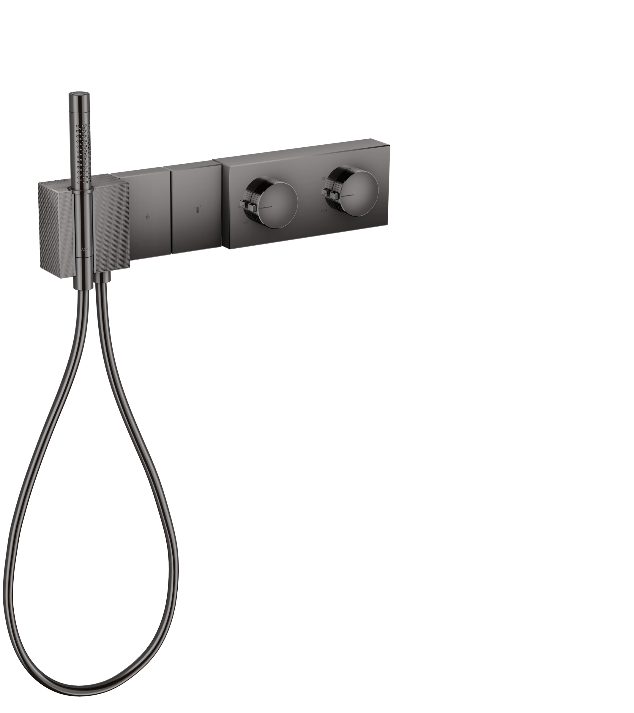Axor Edge Thermostatic Module Select 470/100 For Concealed Installation For 2 Outlets - Diamond Cut