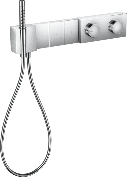 Axor Edge Thermostatic Module Select 540/100 For Concealed Installation For 3 Outlets - Diamond Cut Chrome